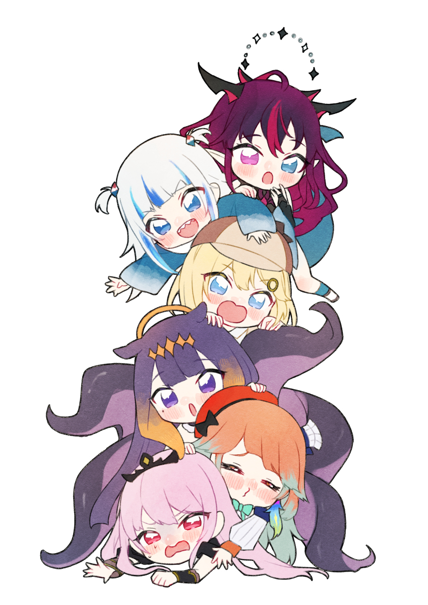 This is a pixiv picture whose title is 積み上げホロENアイリスちゃん追加版！.
