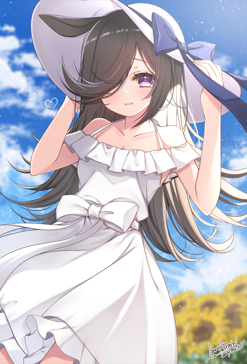 This is a pixiv picture whose title is 夏デートしてくれるライスシャワー.