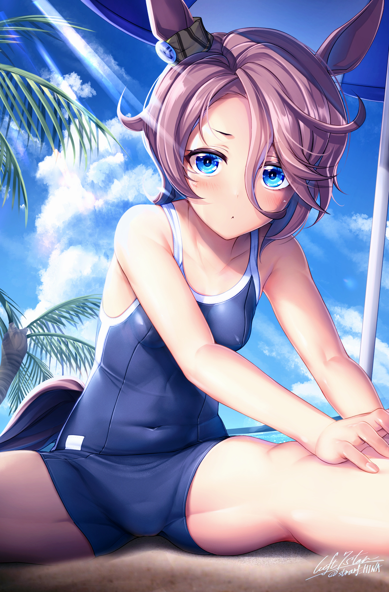 This is a pixiv picture whose title is 夏合宿ナリタタイシン.