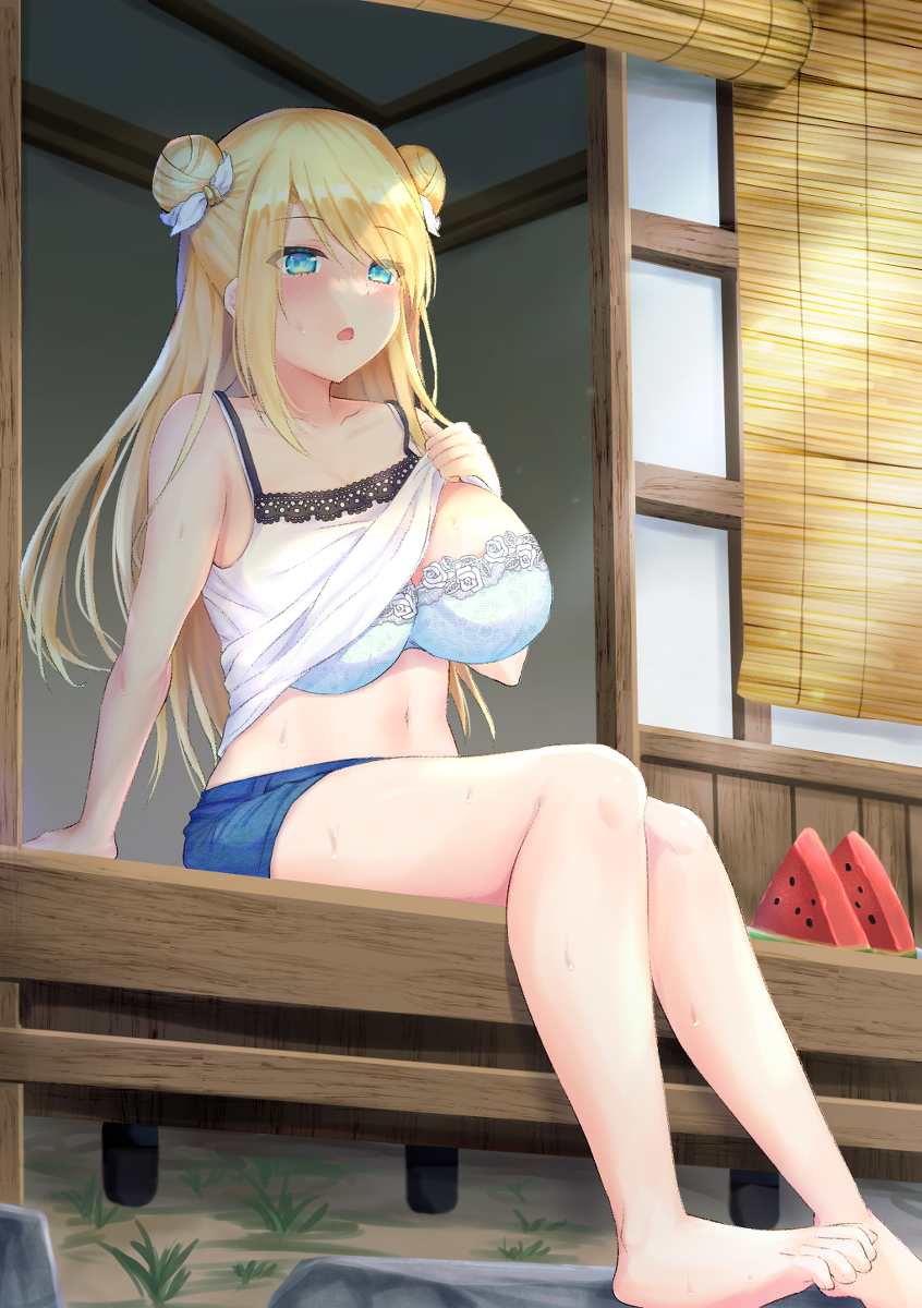 This is a pixiv picture whose title is 真夏日.