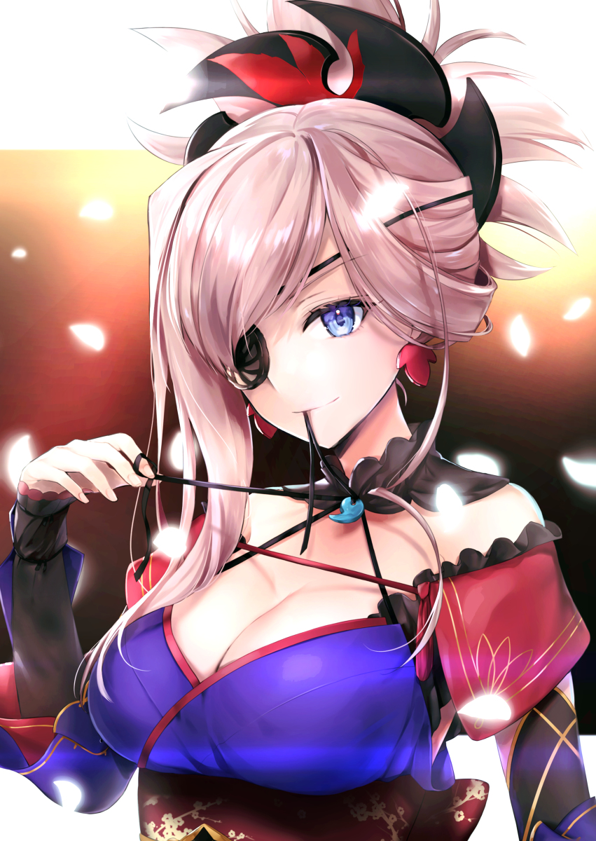 This is a pixiv picture whose title is 眼帯武蔵ちゃん.