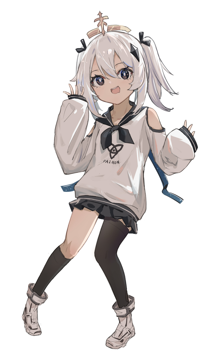 This is a pixiv picture whose title is jk派蒙.