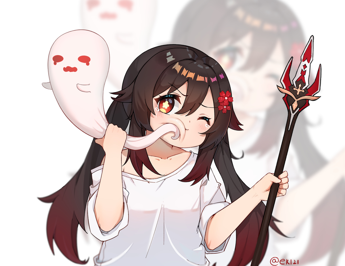 This is a pixiv picture whose title is 胡堂主早期驯服野生幽灵珍贵留影φ(゜▽゜*)♪.