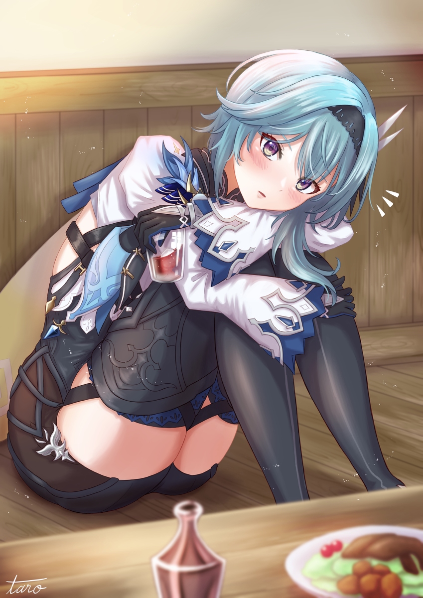 This is a pixiv picture whose title is 飲み会でふと目が合ったエウルアさん.