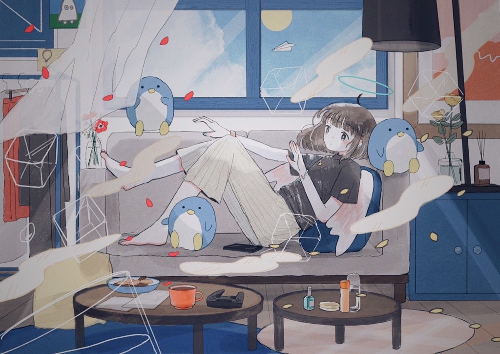 This is a pixiv picture whose title is 午後.