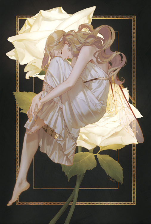 This is a pixiv picture whose title is Glow -Rose-.