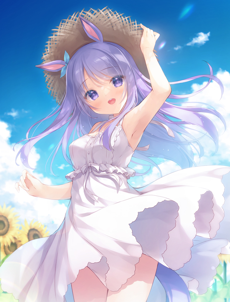 This is a pixiv picture whose title is メジロマックイーンと夏休み.