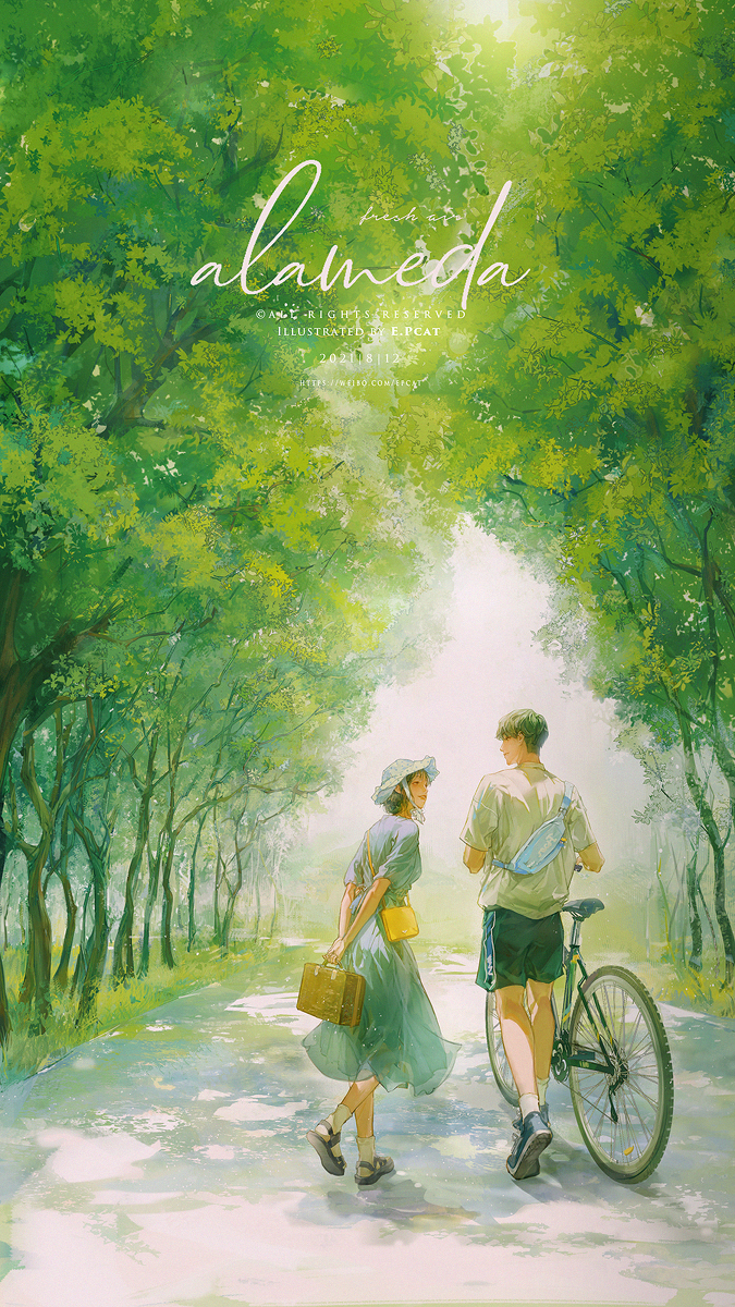 This is a pixiv picture whose title is 林荫路.