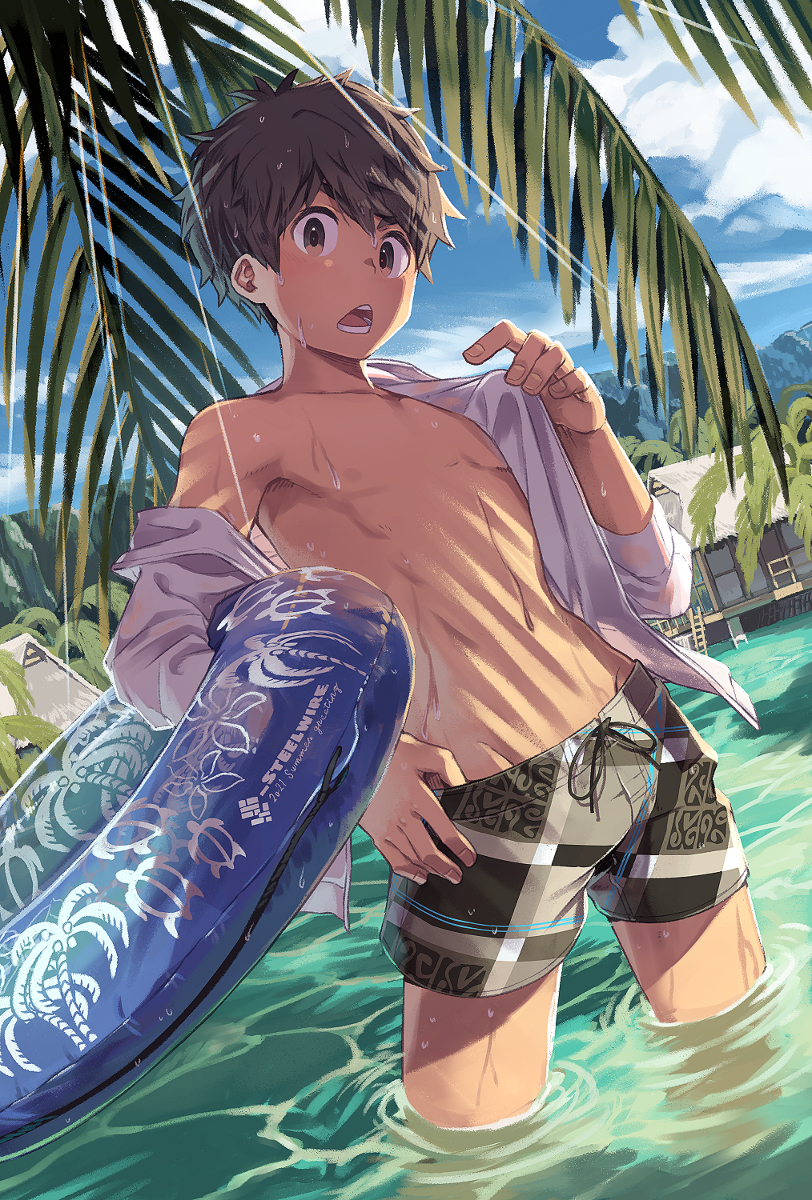 This is a pixiv picture whose title is summer🏝️.