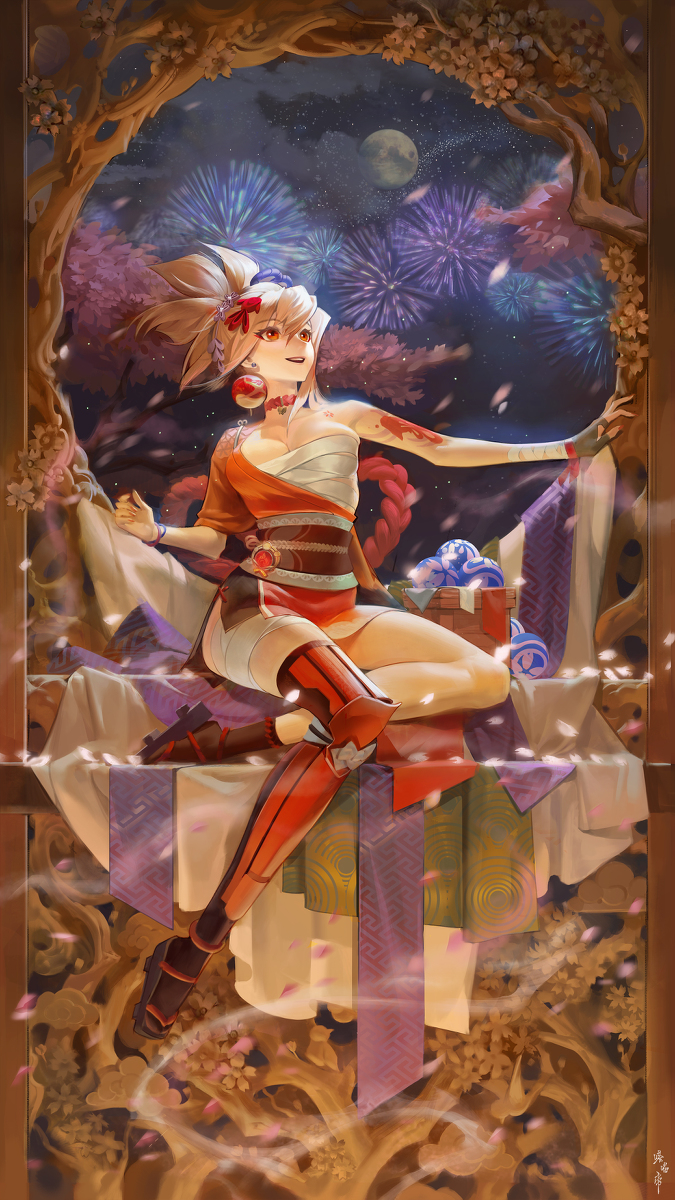 This is a pixiv picture whose title is 宵宫.