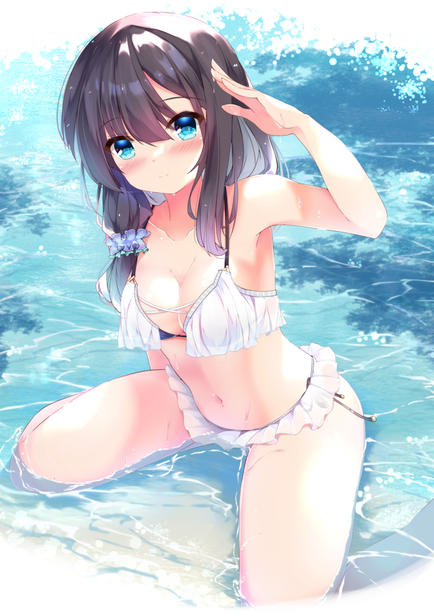 This is a pixiv picture whose title is 水着.