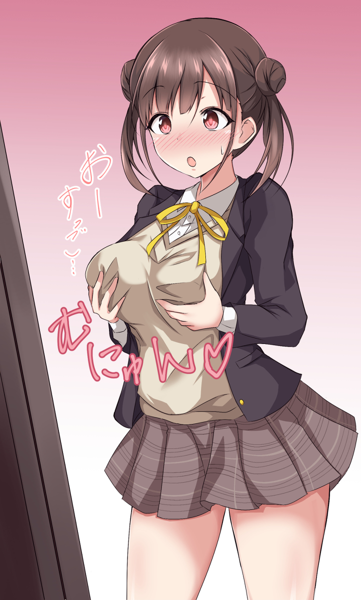 This is a pixiv picture whose title is 智代子先輩のおっぱいすごい.