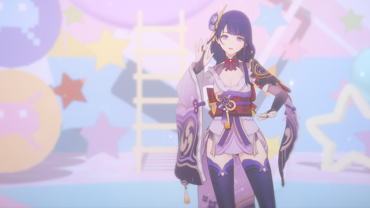 This is a pixiv picture whose title is Raiden MMD.