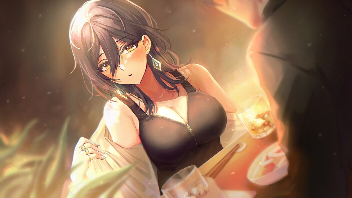 This is a pixiv picture whose title is お酒飲んだら暑くなってきた白瀬咲耶(23).