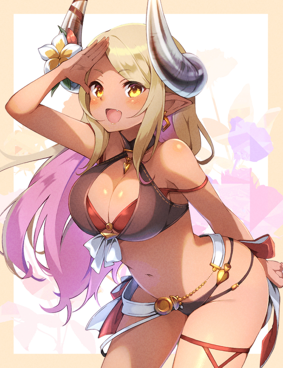 This is a pixiv picture whose title is 水着クビラ♡.