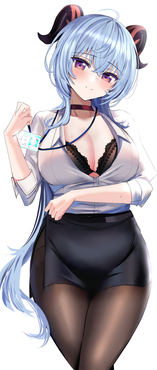 This is a pixiv picture whose title is OL甘雨ちゃん.