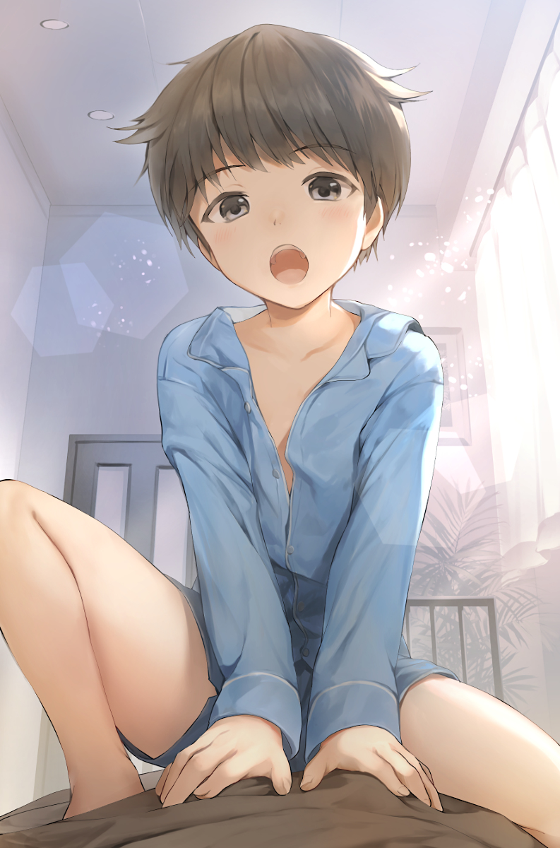 This is a pixiv picture whose title is 毎朝雑に起こしてくれる弟がほしい.