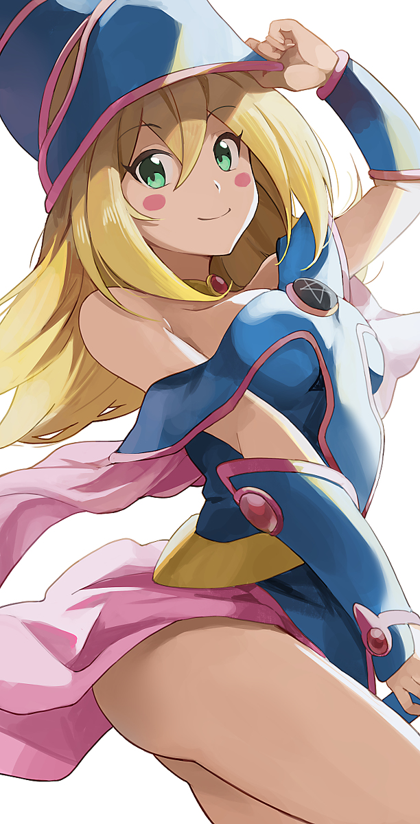 This is a pixiv picture whose title is ブラック・マジシャン・ガール.