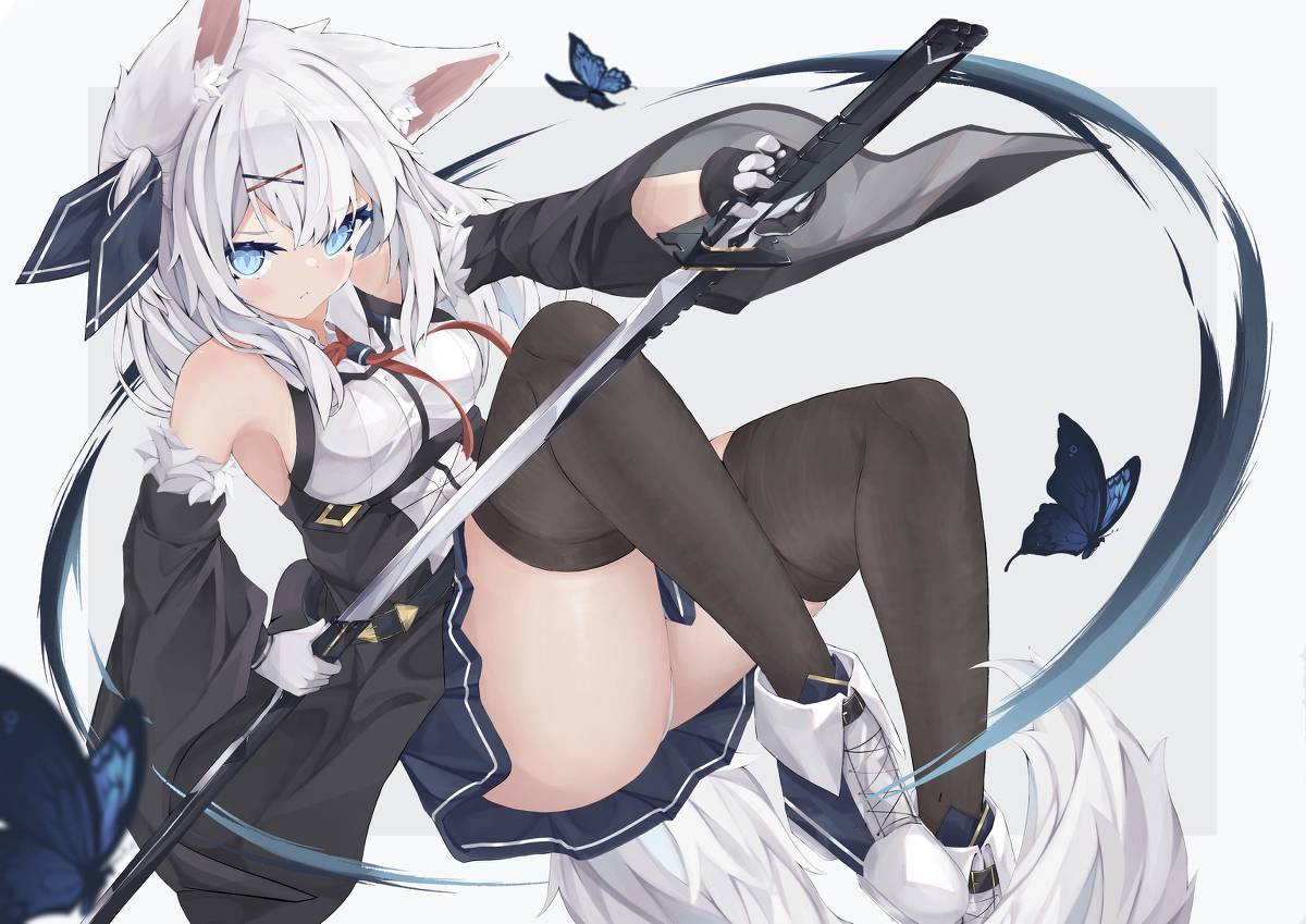 This is a pixiv picture whose title is mofu🗡.