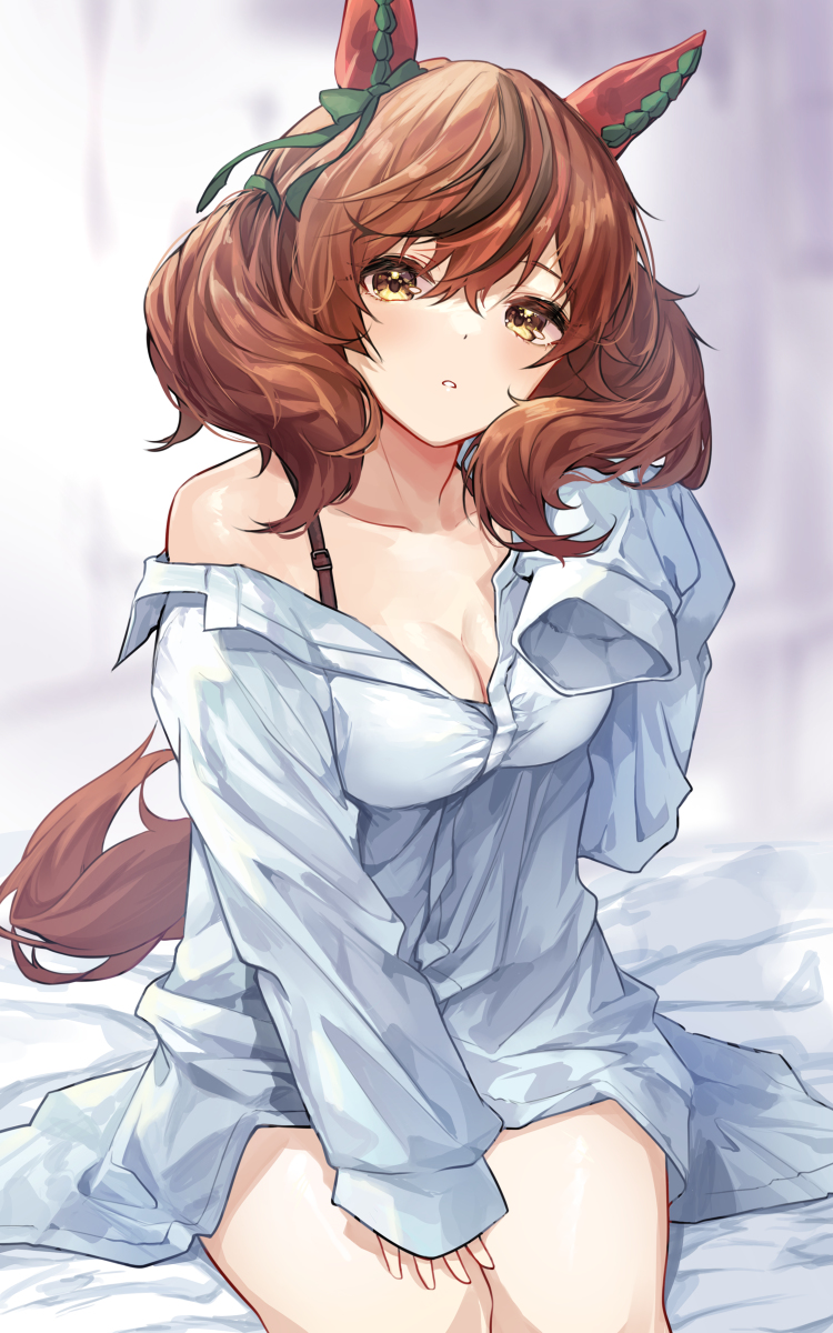 This is a pixiv picture whose title is 彼シャツなﾅｲｽﾈｲﾁｬ.