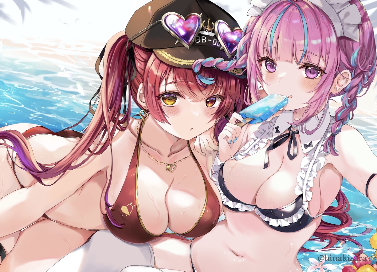 This is a pixiv picture whose title is あくあマリン.