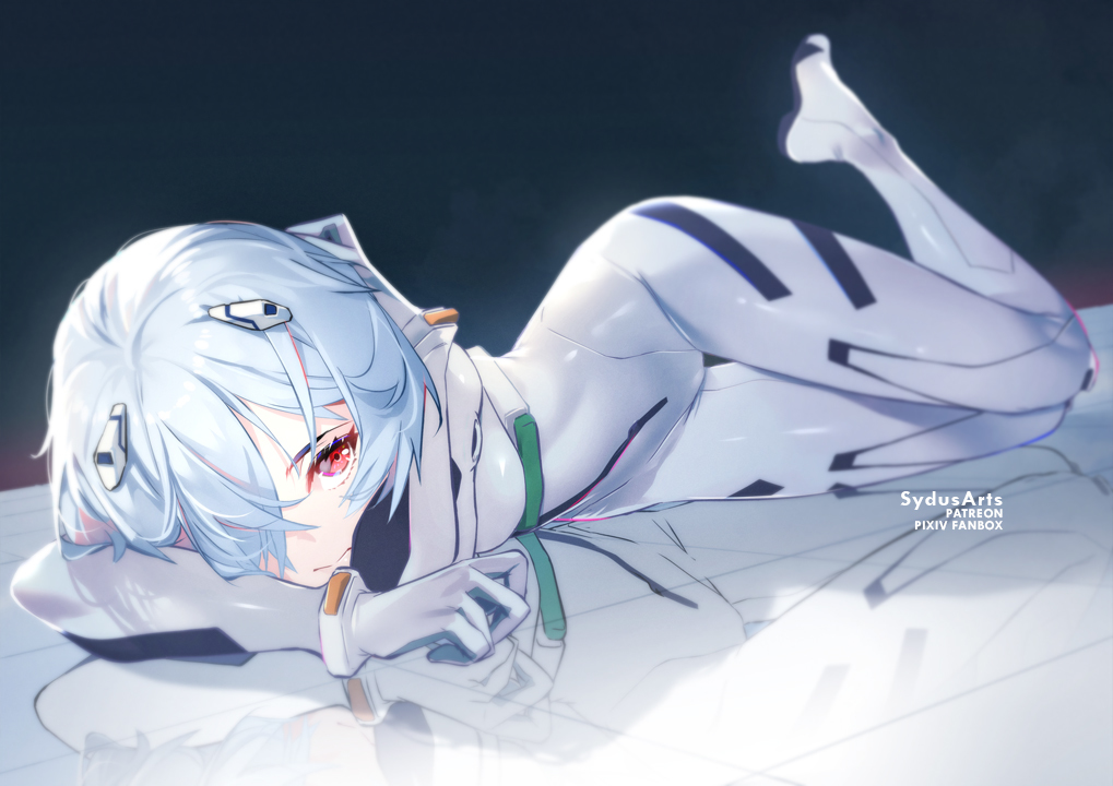 This is a pixiv picture whose title is Rei Ayanami.