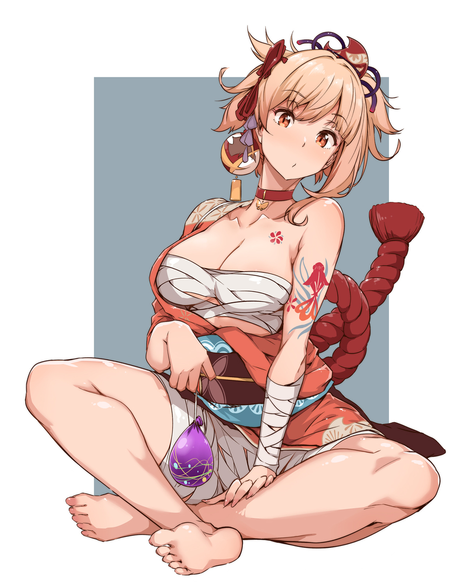 This is a pixiv picture whose title is 宵宮さん.