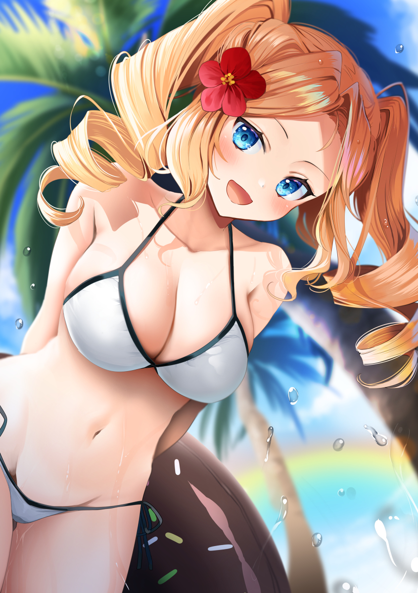 This is a pixiv picture whose title is あたしの水着、どっかな？.