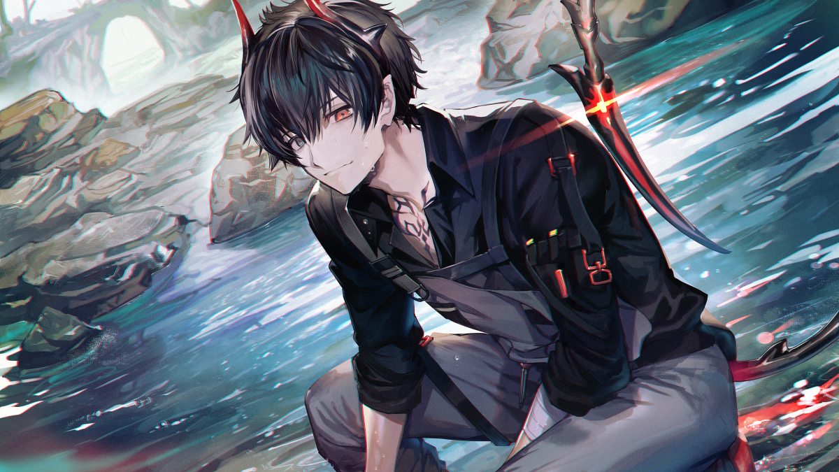 This is a pixiv picture whose title is 白夜極光.