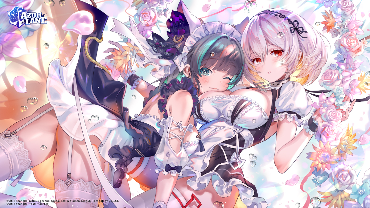This is a pixiv picture whose title is アズールレーンEN版3周年.