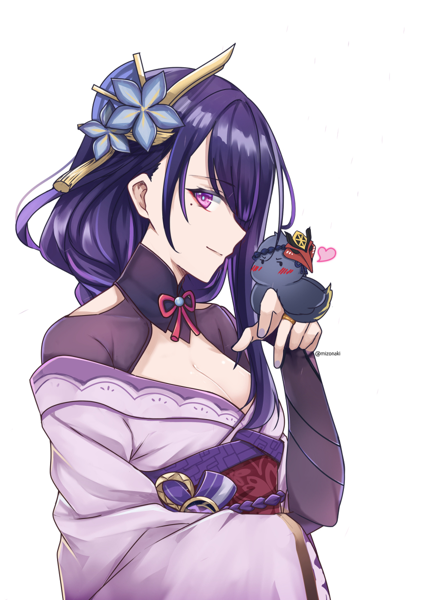 This is a pixiv picture whose title is kujou bird.