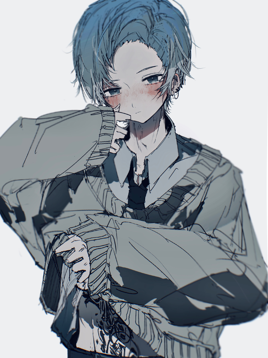 This is a pixiv picture whose title is タトゥーがある男の子.