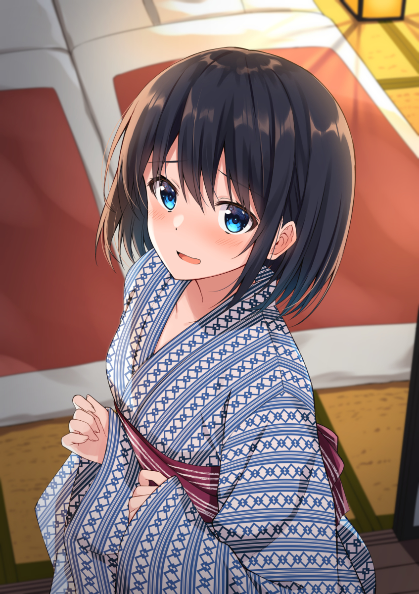 This is a pixiv picture whose title is 「……どうします？」.