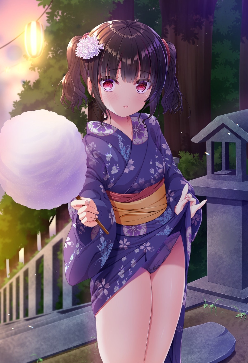 This is a pixiv picture whose title is 恥ずかしいけどちょっとだけだよ.