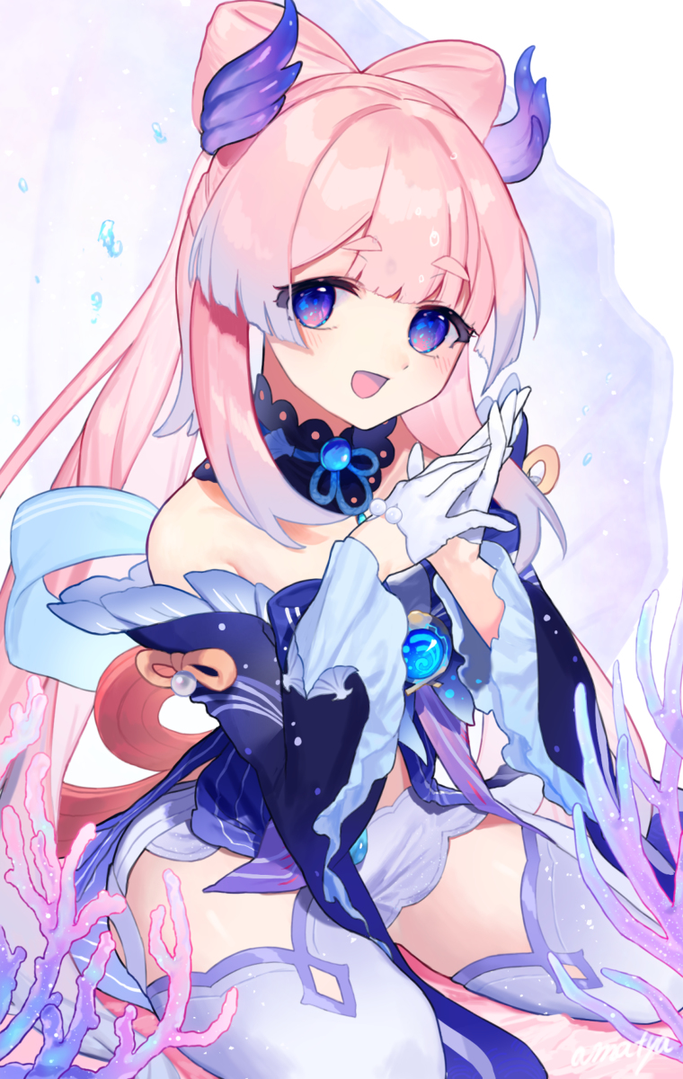 This is a pixiv picture whose title is 珊瑚宮心海.