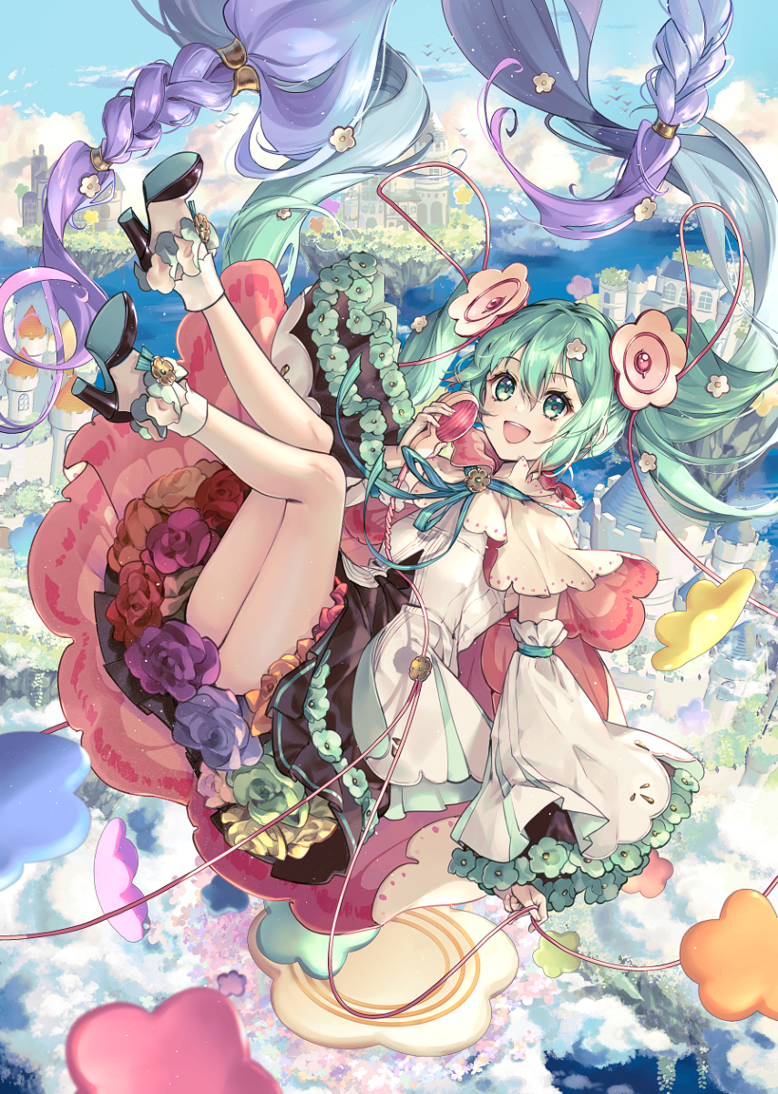 This is a pixiv picture whose title is 花を咲かせる魔法.