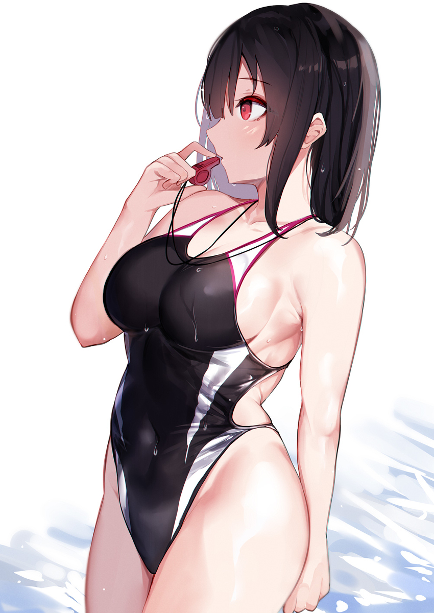 This is a pixiv picture whose title is 競泳.