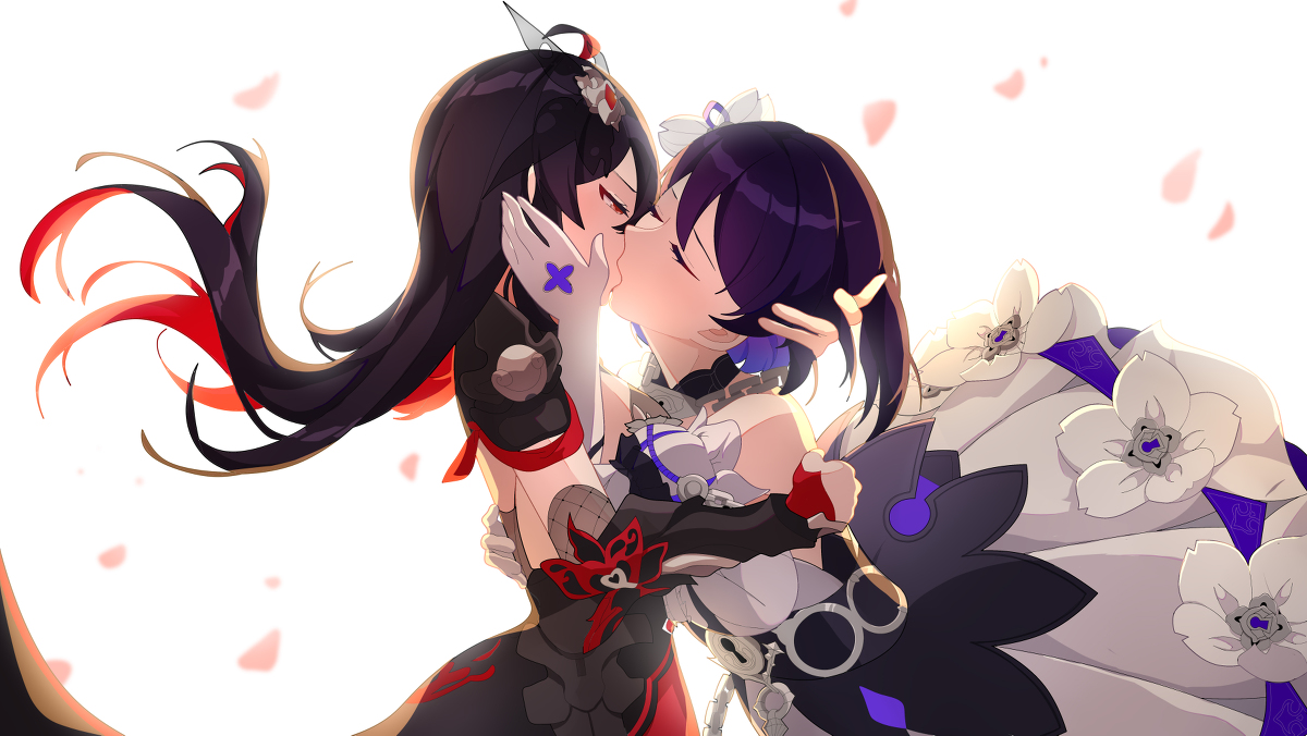 This is a pixiv picture whose title is 双希贴贴！！！.