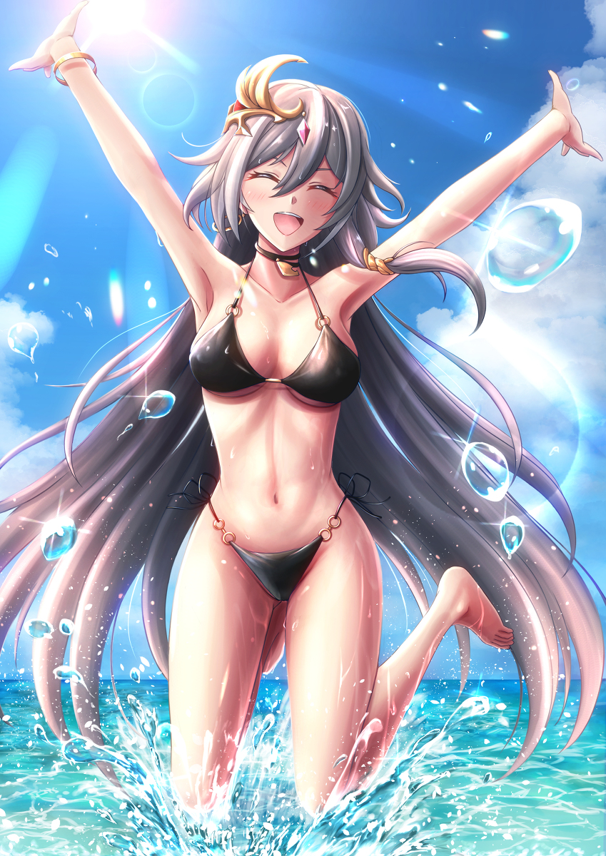 This is a pixiv picture whose title is フカ〜Summer〜.
