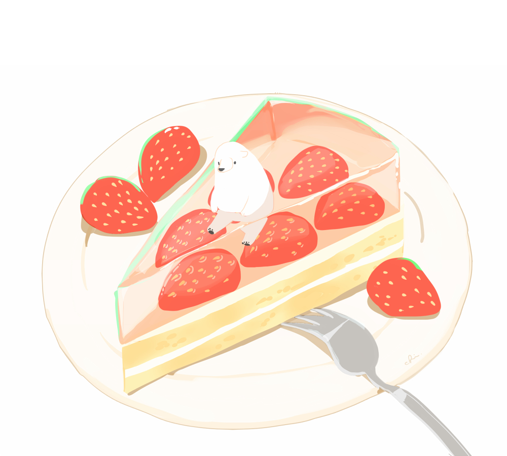 This is a pixiv picture whose title is いちごジュレケーキ.