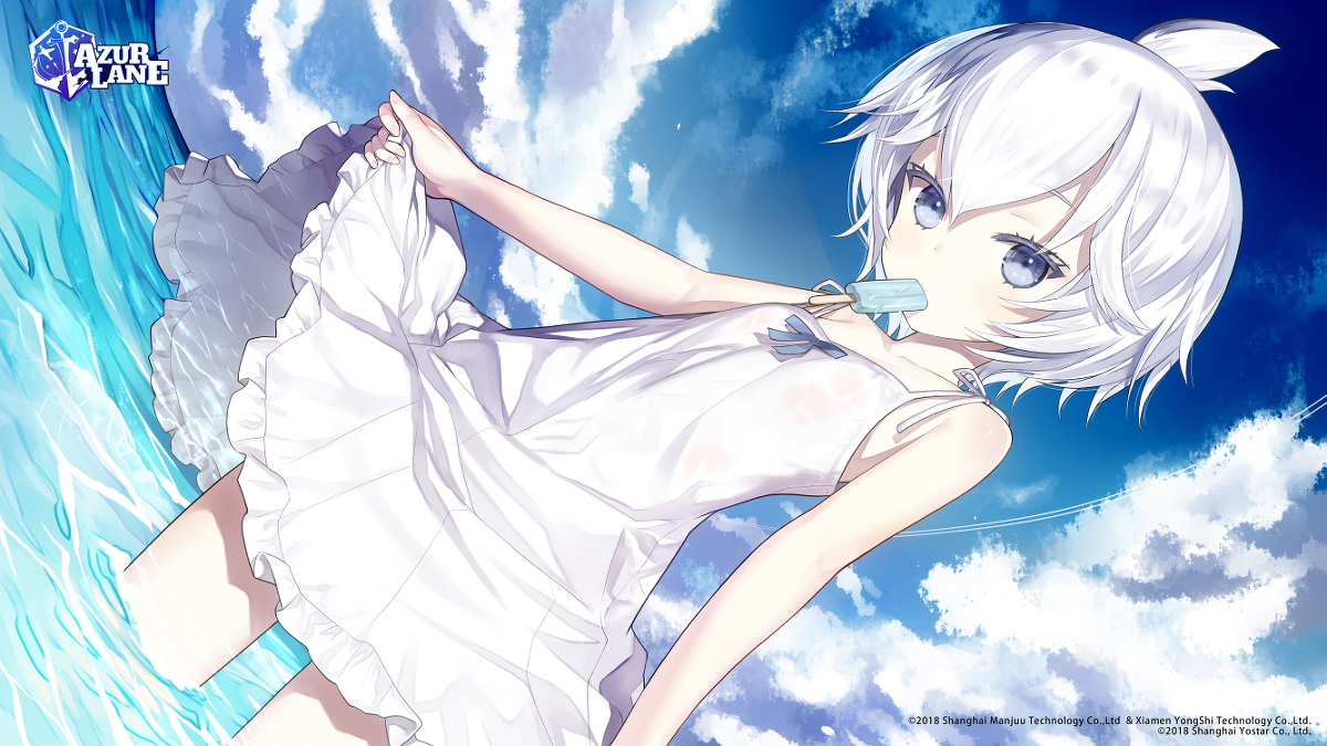 This is a pixiv picture whose title is U-110アズレンEN版３周年記念イラスト.