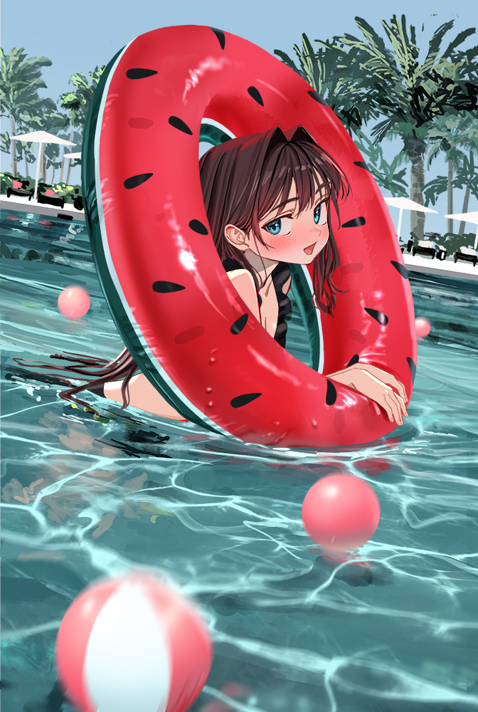 This is a pixiv picture whose title is pool.