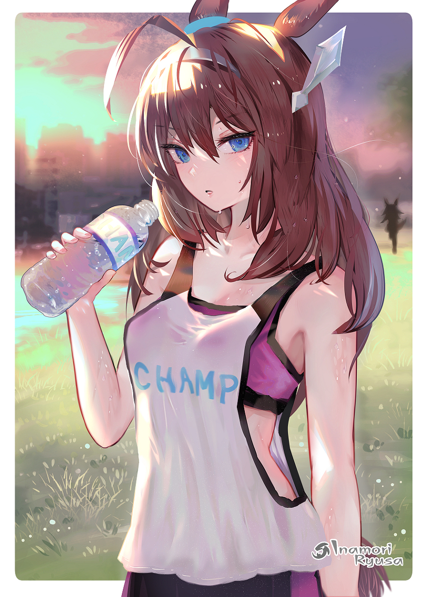 This is a pixiv picture whose title is ミホノブルボンミネラルウォーター.