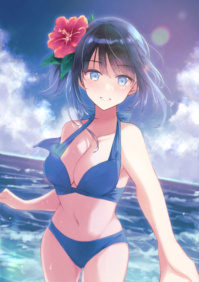This is a pixiv picture whose title is 夏の記憶になりたい.