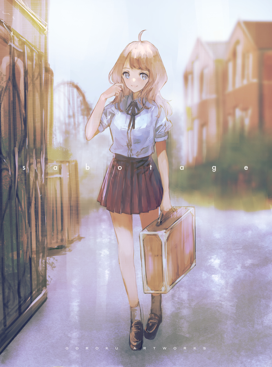 This is a pixiv picture whose title is 「sabotage」.