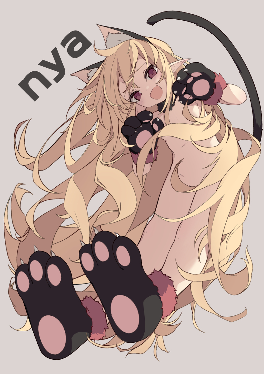 This is a pixiv picture whose title is nya.
