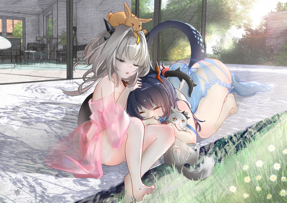 This is a pixiv picture whose title is 午间小憩.