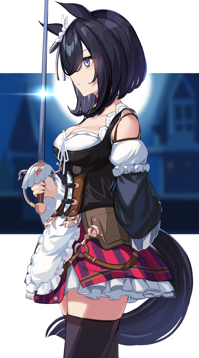 This is a pixiv picture whose title is エイシンフラッシュ.