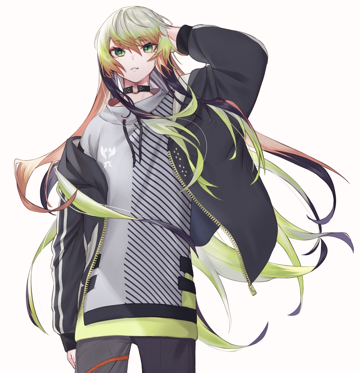 This is a pixiv picture whose title is 風.