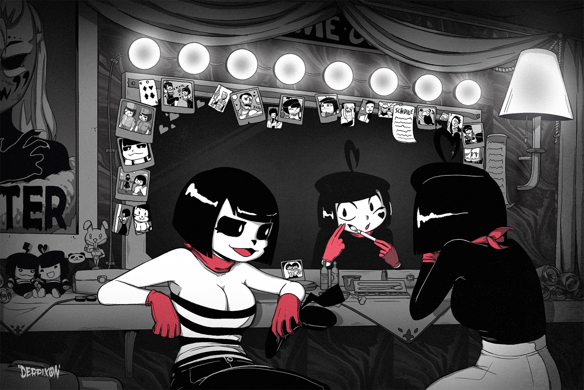 This is a pixiv picture whose title is BACKSTAGE.